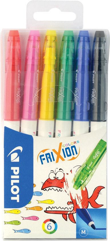 Pilot Viltstift Frixion Colors, Etui Met 6 Stuks - Wit