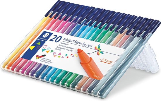 Staedtler Bx 20 Stiften Triplus Staedtle - Wit