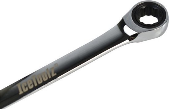 Icetoolz Ring-/steeksleutel Met Ratel 10 Mm Chroom-vanadium - Silver