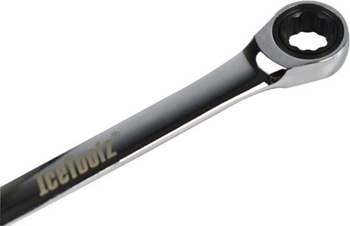 Icetoolz Ring-/steeksleutel Met Ratel 10 Mm Chroom-vanadium - Silver