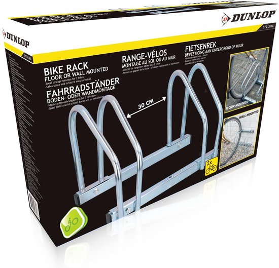 Dunlop Fietsenrek Voor 2 Fietsen - Aluminium