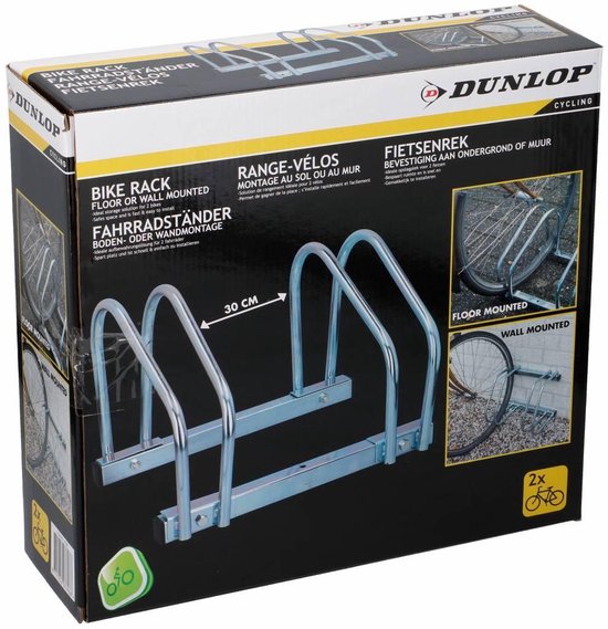 Dunlop Fietsenrek Voor 2 Fietsen - Aluminium