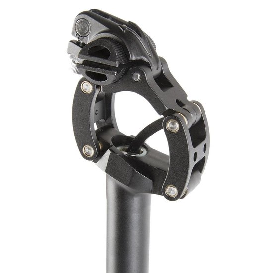 M-wave Zadelpen Verend Parallelogram 27,2 X 350 Mm Aluminium Bli - Zwart