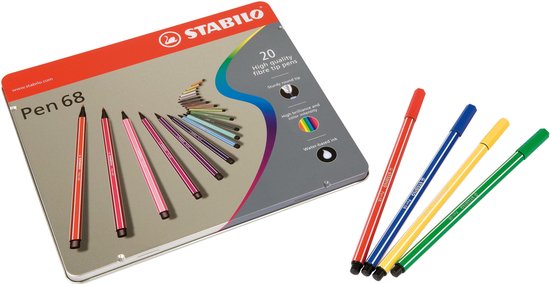 Stabilo Viltstift Pen 68 20 Stiften