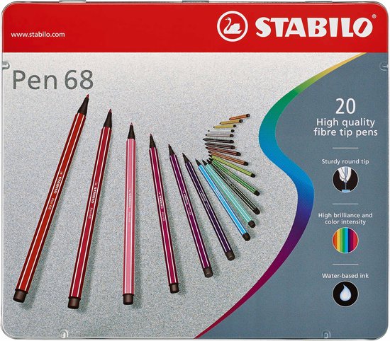 Stabilo Viltstift Pen 68 20 Stiften