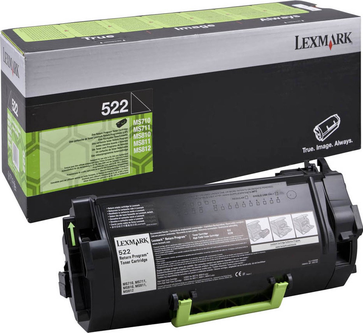 Lexmark Toner Kit Return Program 522 - 6000 Pagina's - 52d2000 - Zwart