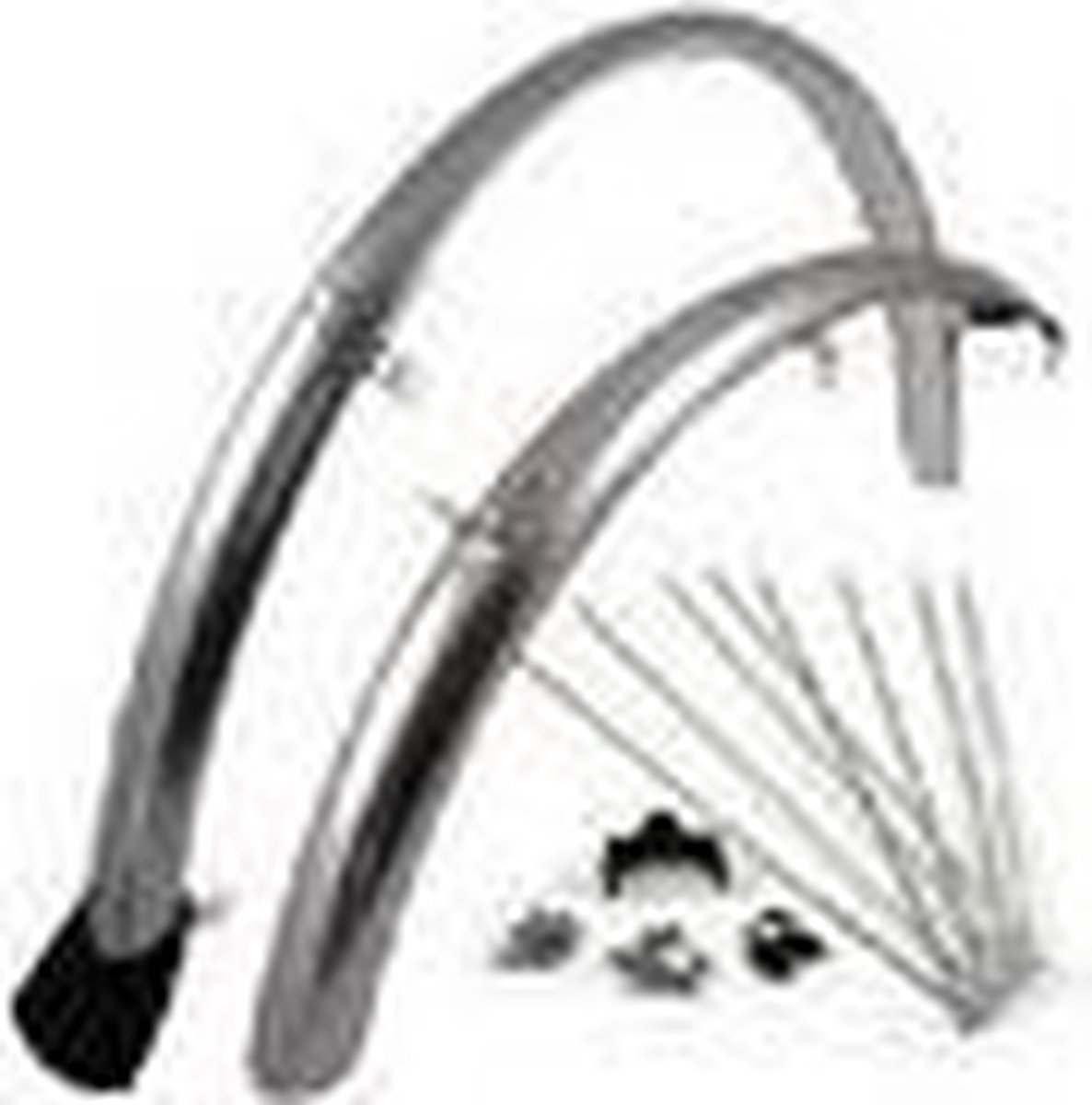 Sunnywheel Spatborden Set 28 Inch 50 Mm Zilver - Silver