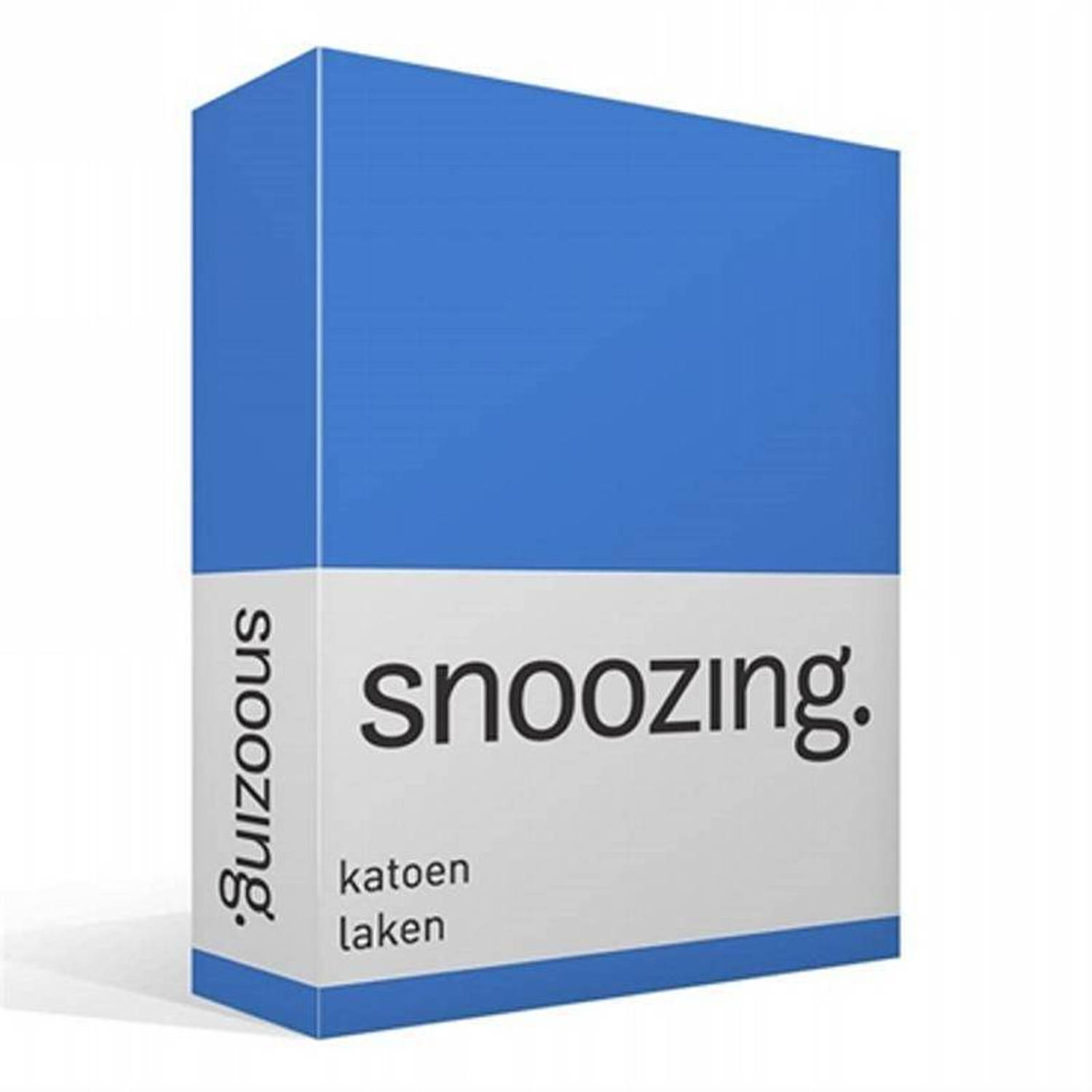 Snoozing - Laken - Katoen - Lits-jumeaux - 280x300 - Meermin - Blauw