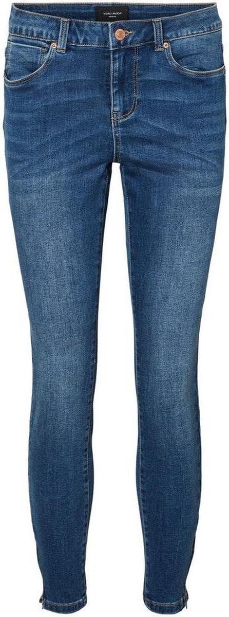 VERO MODA Vmtilde Regular Waist Enkel Skinny Jeans Dames - Azul