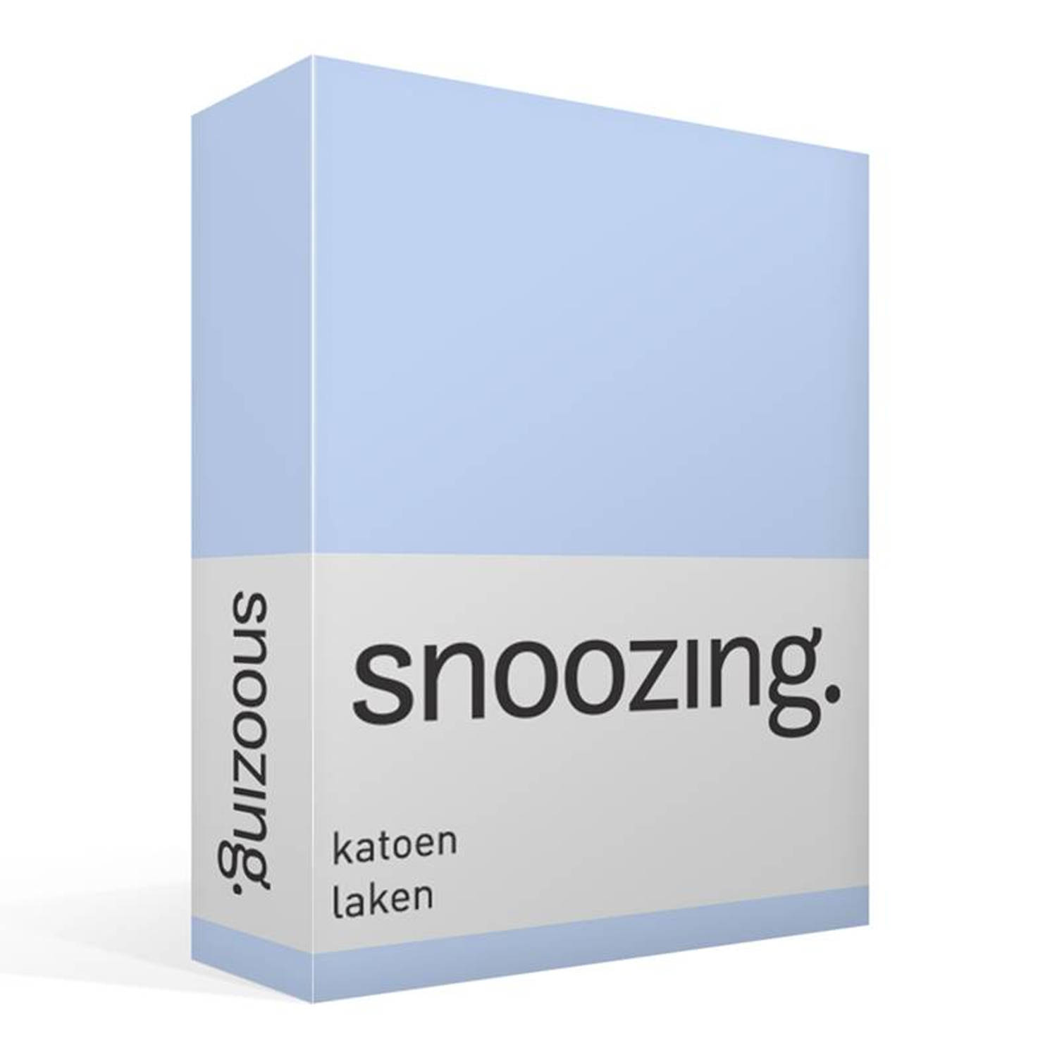 Snoozing - Laken - Katoen - Lits-jumeaux - 240x260 - Hemel - Blauw