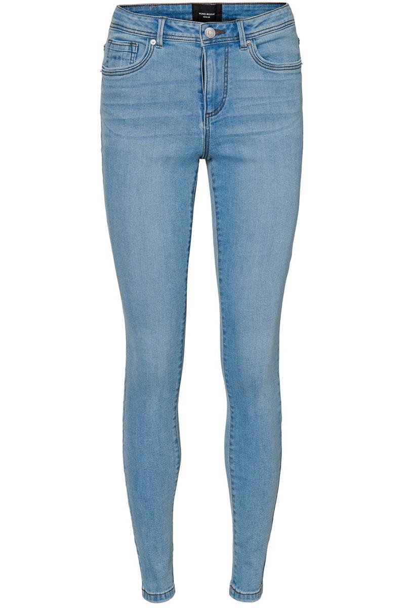 VERO MODA Vmtanya Regular Waist Slim Fit Jeans Dames - Azul