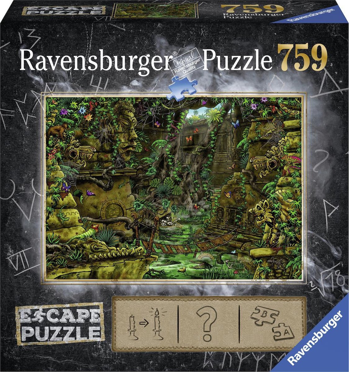 Ravensburger Puzzel Escape 2 Tempel Ankor Wat - 759 Stukjes