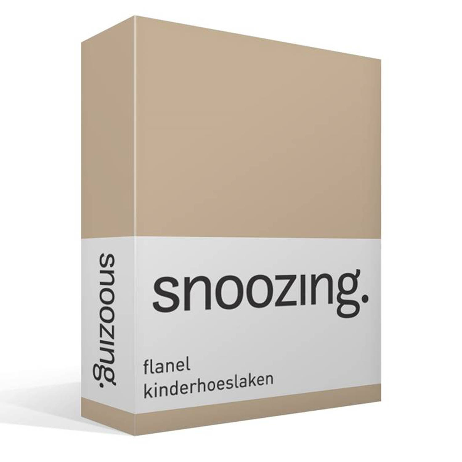Snoozing Flanel Kinderhoeslaken - 100% Geruwde Flanel-katoen - Peuter (70x150 Cm) - Camel - Geel