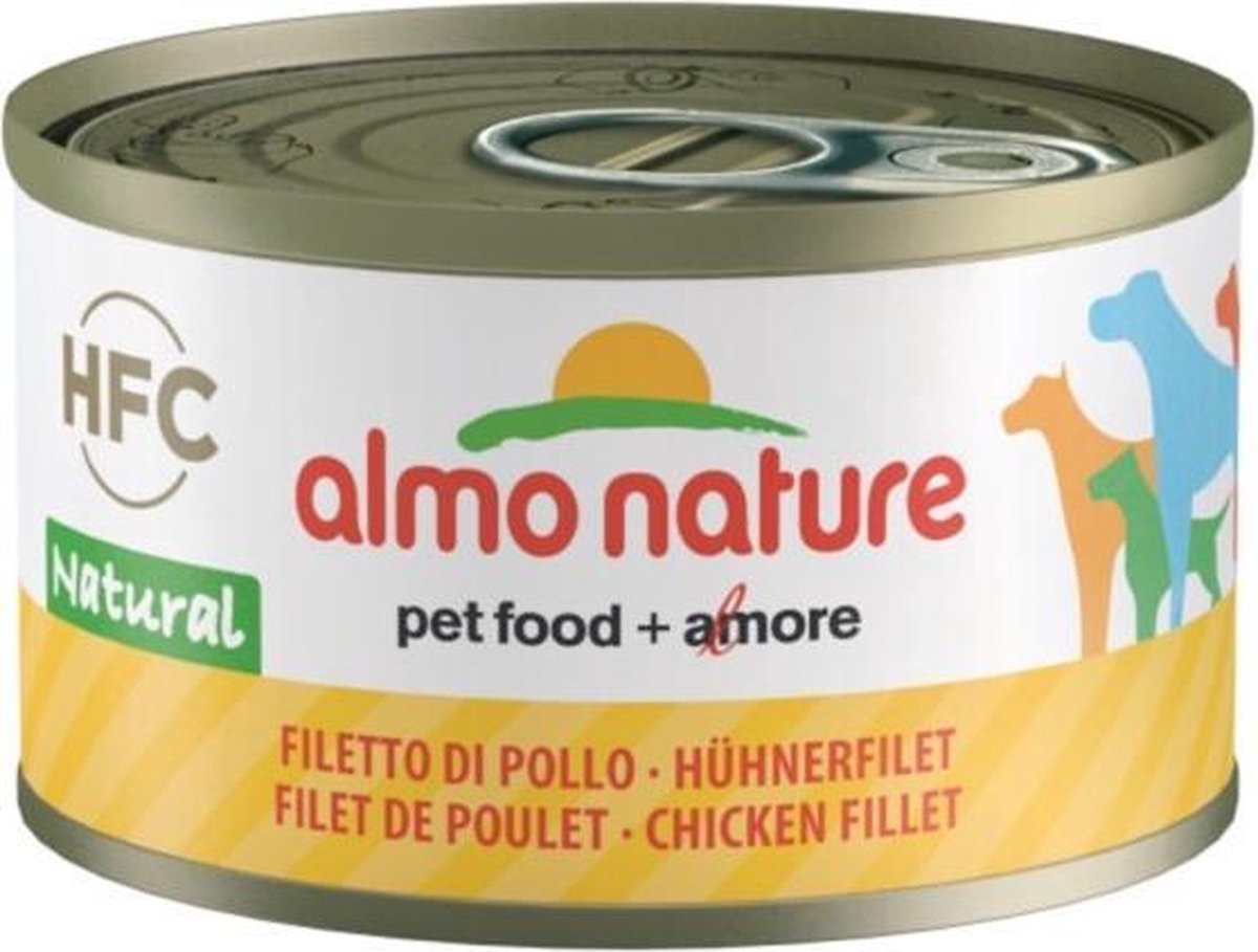 Almo Nature Blikje Hfc Natural Dog - Hondenvoer - Kipfilet 95 g