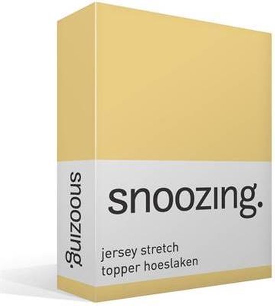 Snoozing Stretch - Topper - Hoeslaken - 120/130x200/220/210 - - Geel