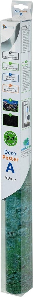 Superfish Deco Poster - Aquarium - Achterwand - 120X49 cm Rots / Plant