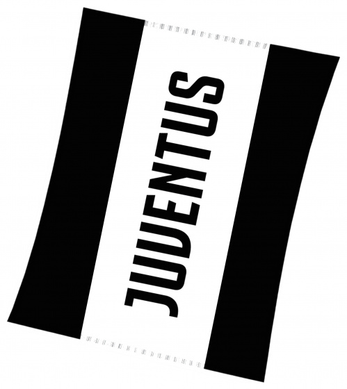 Juventus fleecedeken junior 200 x 150 cm polyester zwart/wit