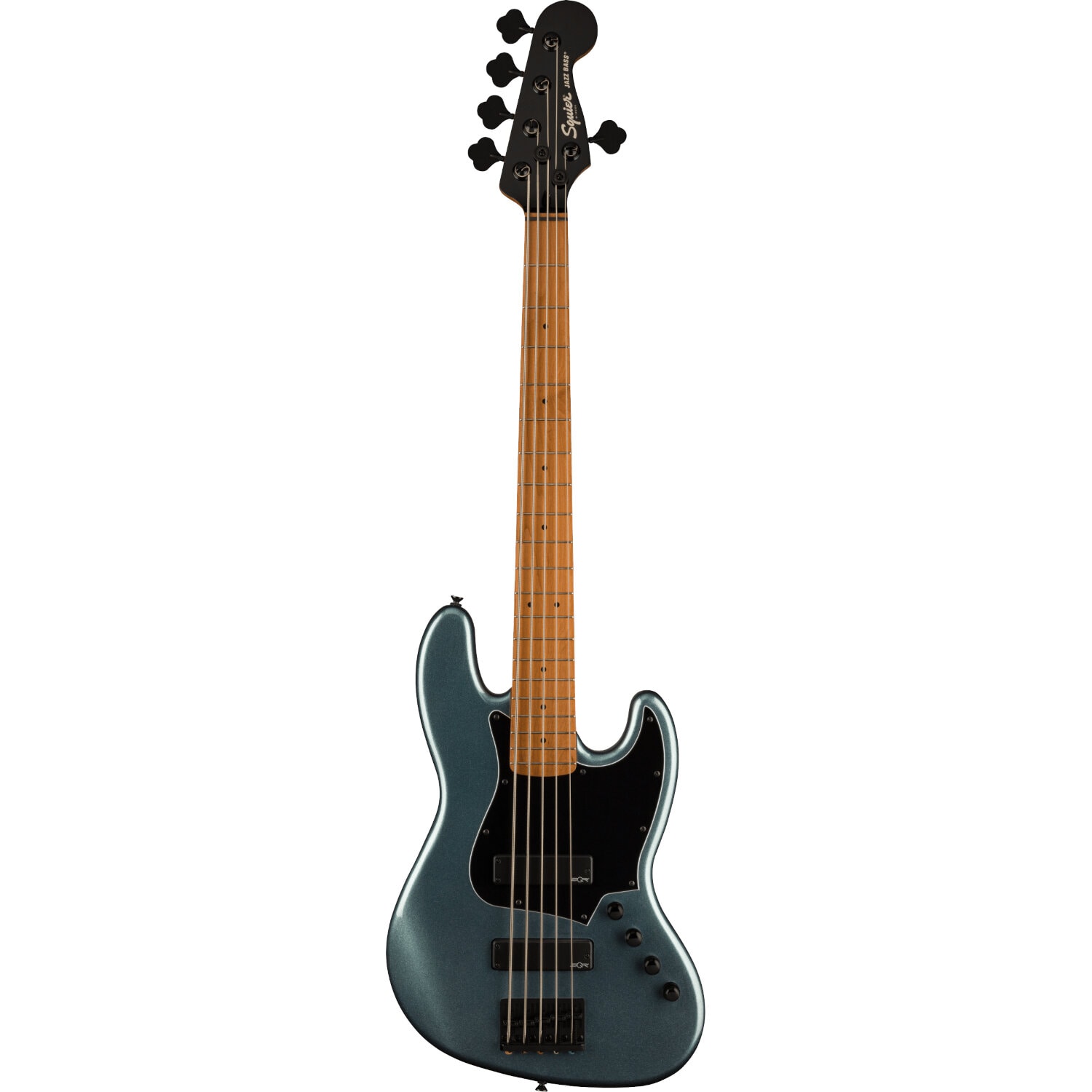 Squier Contemporary Active Jazz Bass HH V Gunmetal Metallic 5-snarige elektrische basgitaar