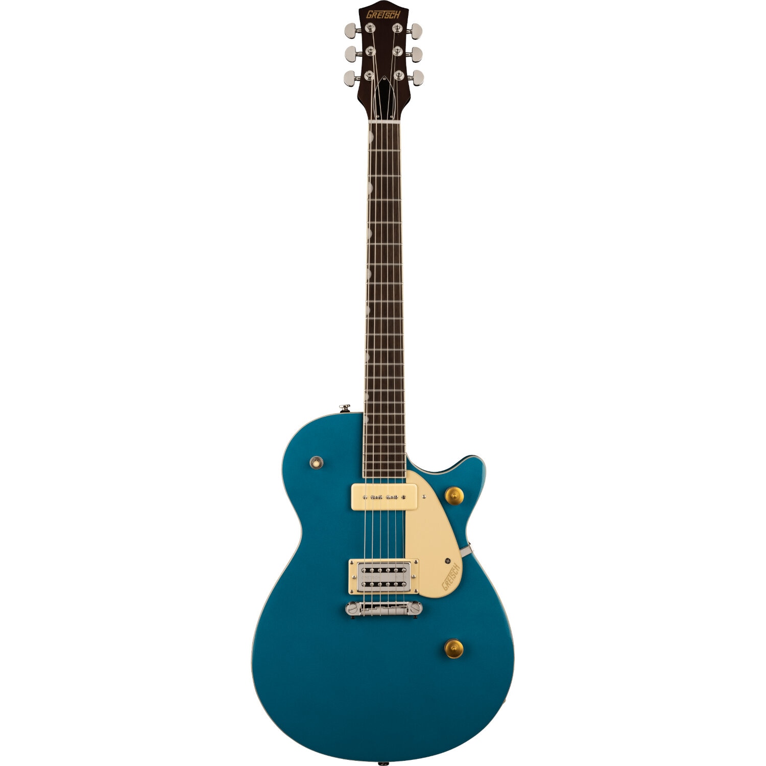 Gretsch G2215-P90 Streamliner Junior Jet Club Ocean elektrische gitaar - Turquoise