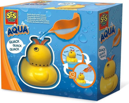 Ses Badeendje Met Geluid - Oranje