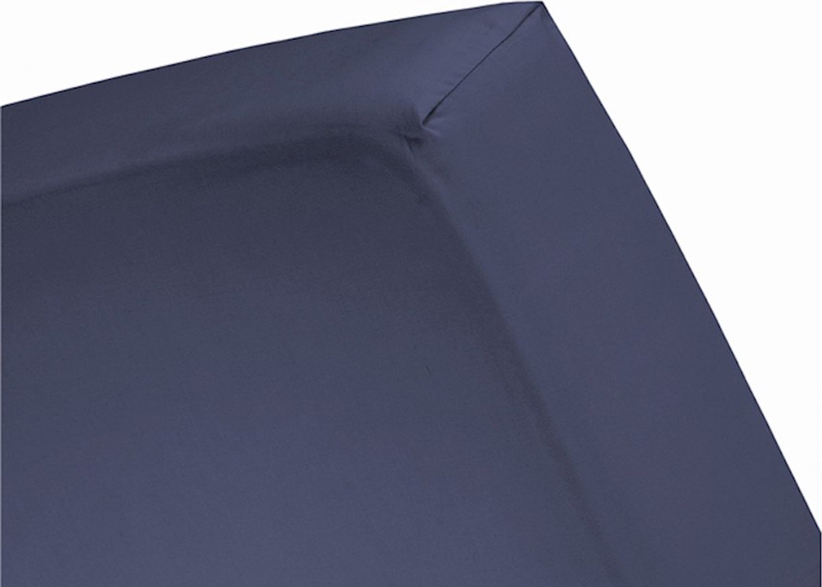 Damai Multiform Double Jersey Hoeslaken Dark Blue-180 X 220 Cm Xl - Blauw