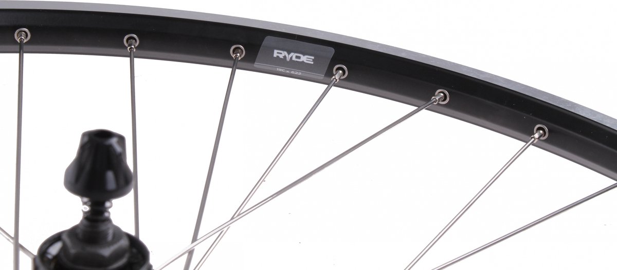 KGS achterwiel uitval 28 inch 8-9V aluminium/RVS zwart/zilver