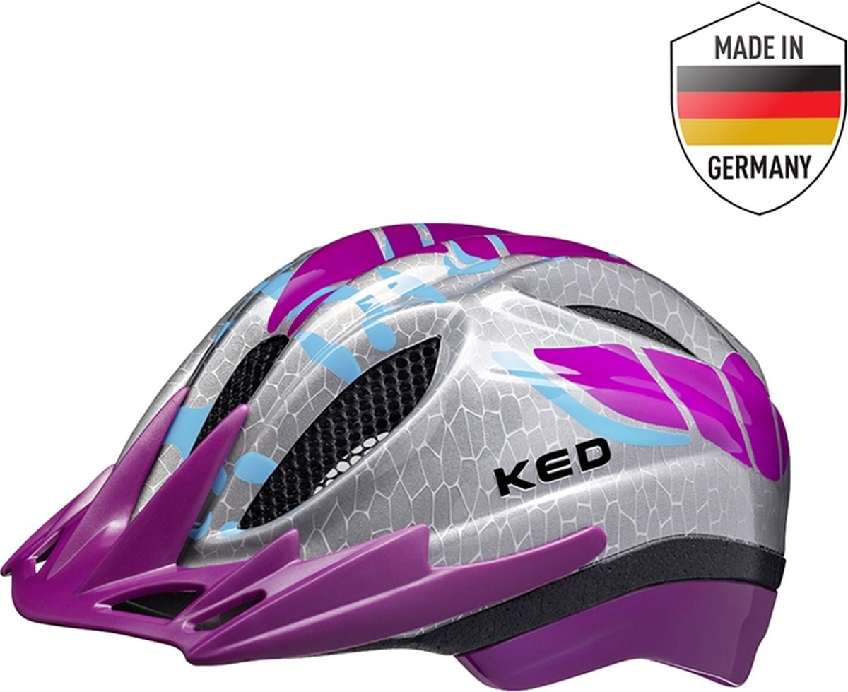 KED fietshelm Meggy II K-Star junior 49-55 cm paars - Grijs