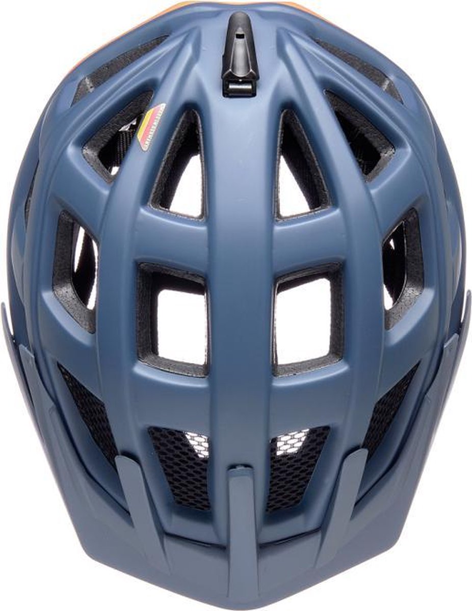 KED fietshelm Kailu junior 49-53 cm/okergeel - Blauw