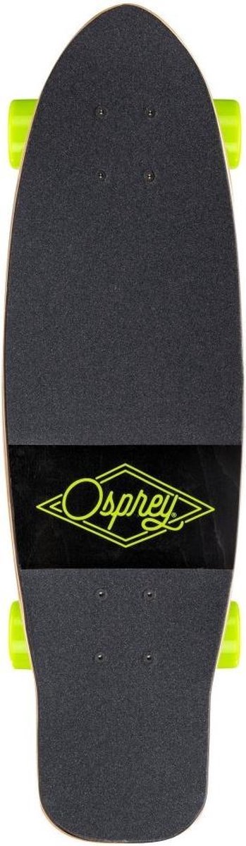 Osprey skateboard Overturn Cruiser 70 cm hout/aluminium - Zwart