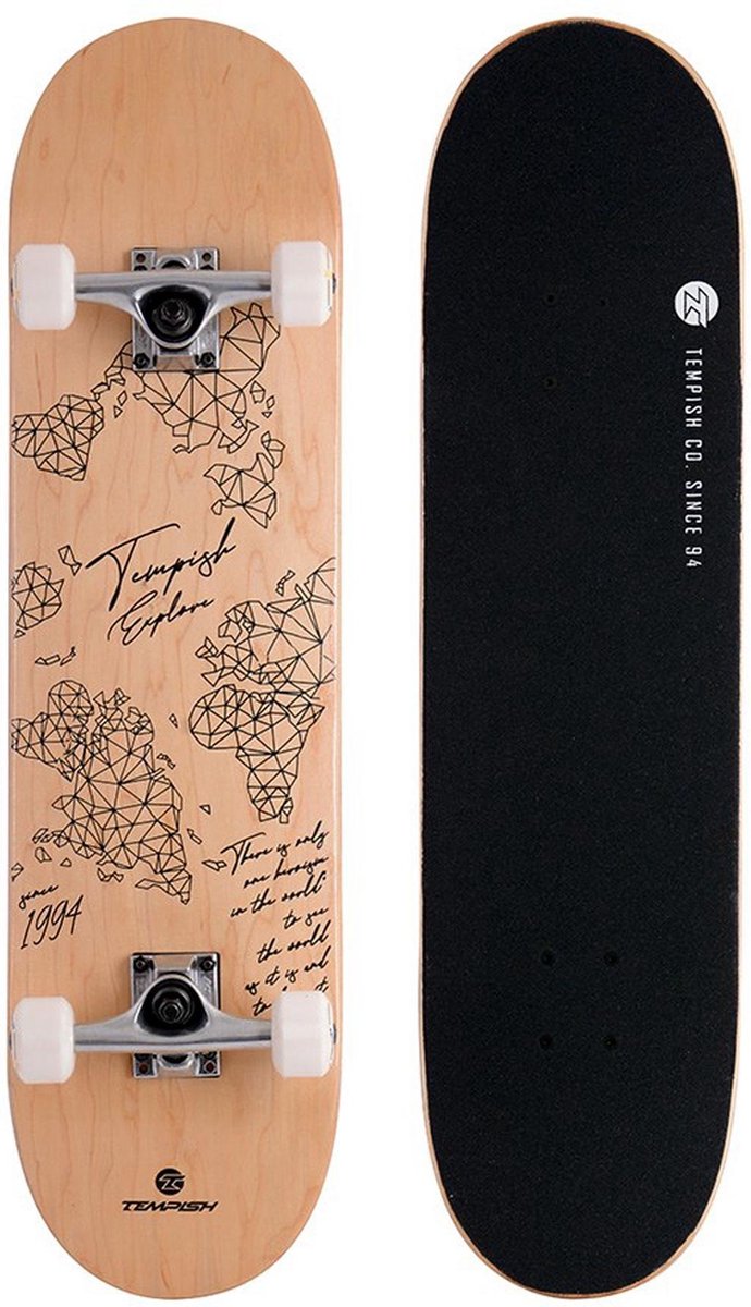 Tempish skateboard Ontop 31 x 8 inch hout naturel/zwart