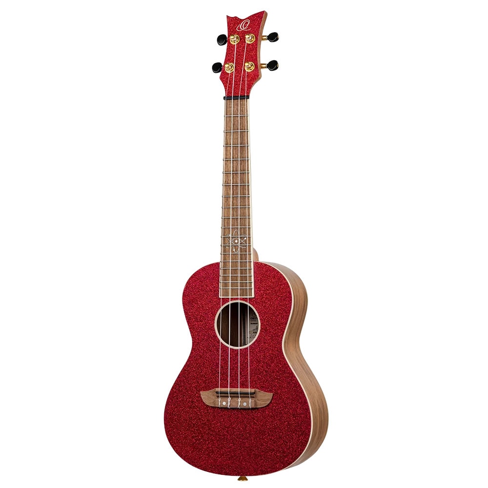 Ortega RUEL-MRD Element Series Concert Size Ukulele Metallic Red concert ukelele met gigbag