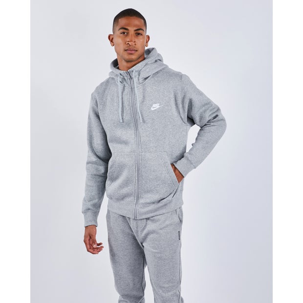 Nike - Club - Hoodie met rits in - Grijs