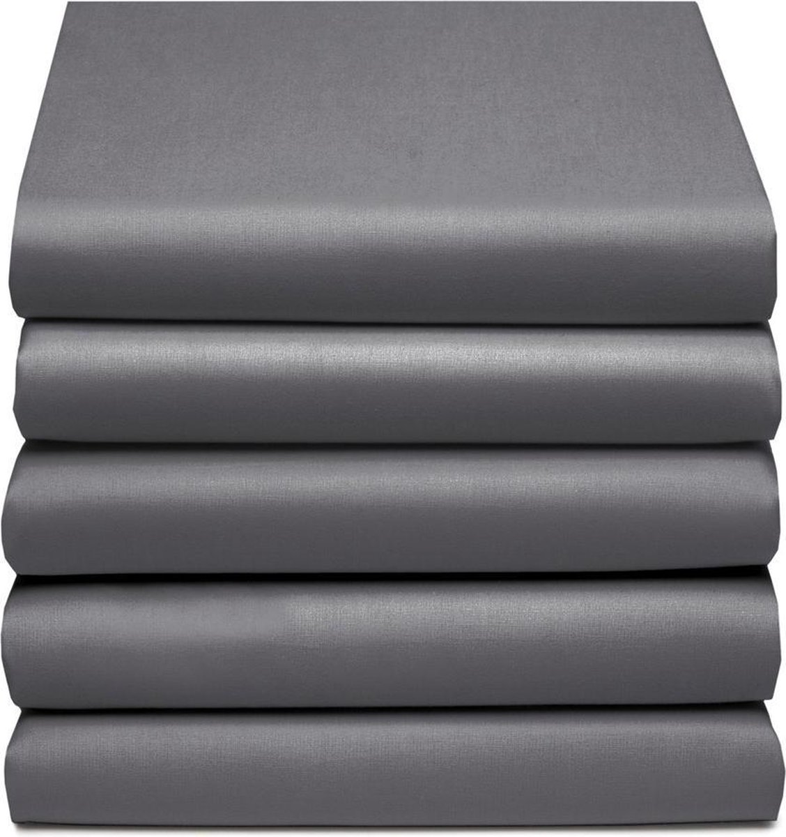 Cinderella Flanel Hoeslaken - 100% Geruwde Flanel-katoen - Lits-jumeaux (180x200/210 Cm) - Grey - Grijs