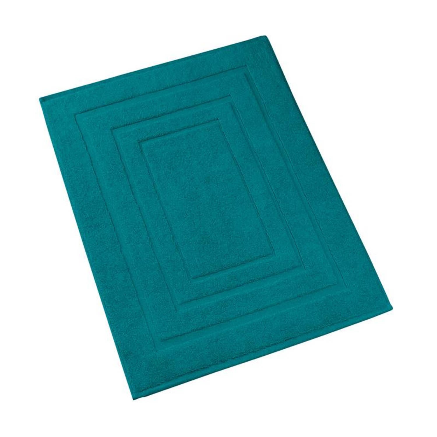 De Witte Lietaer Pacifique Badmat - 100% Katoen - Badmat (60x100 Cm) - Lake Green - Groen