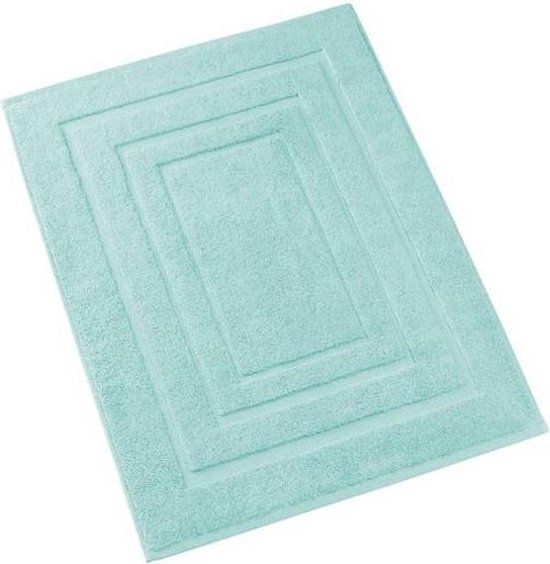 De Witte Lietaer Pacifique Badmat - 100% Katoen - Badmat (60x100 Cm) - Plume - Turquoise