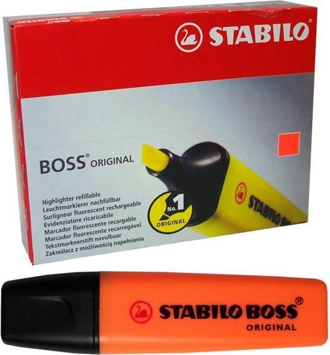 Stabilo Boss Original - Markeerstiften - 10 Stuks - - Oranje
