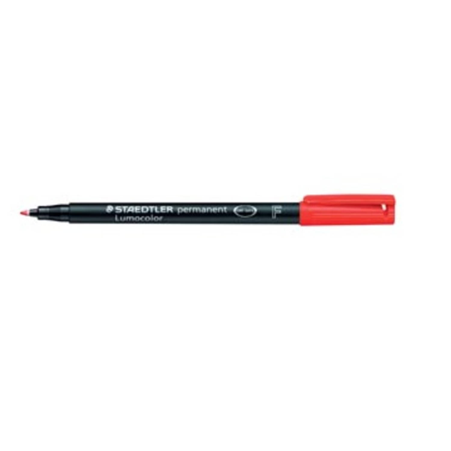 Staedtler Ohp-marker Lumocolor Permanent, Fijn 0,6 Mm - Rood