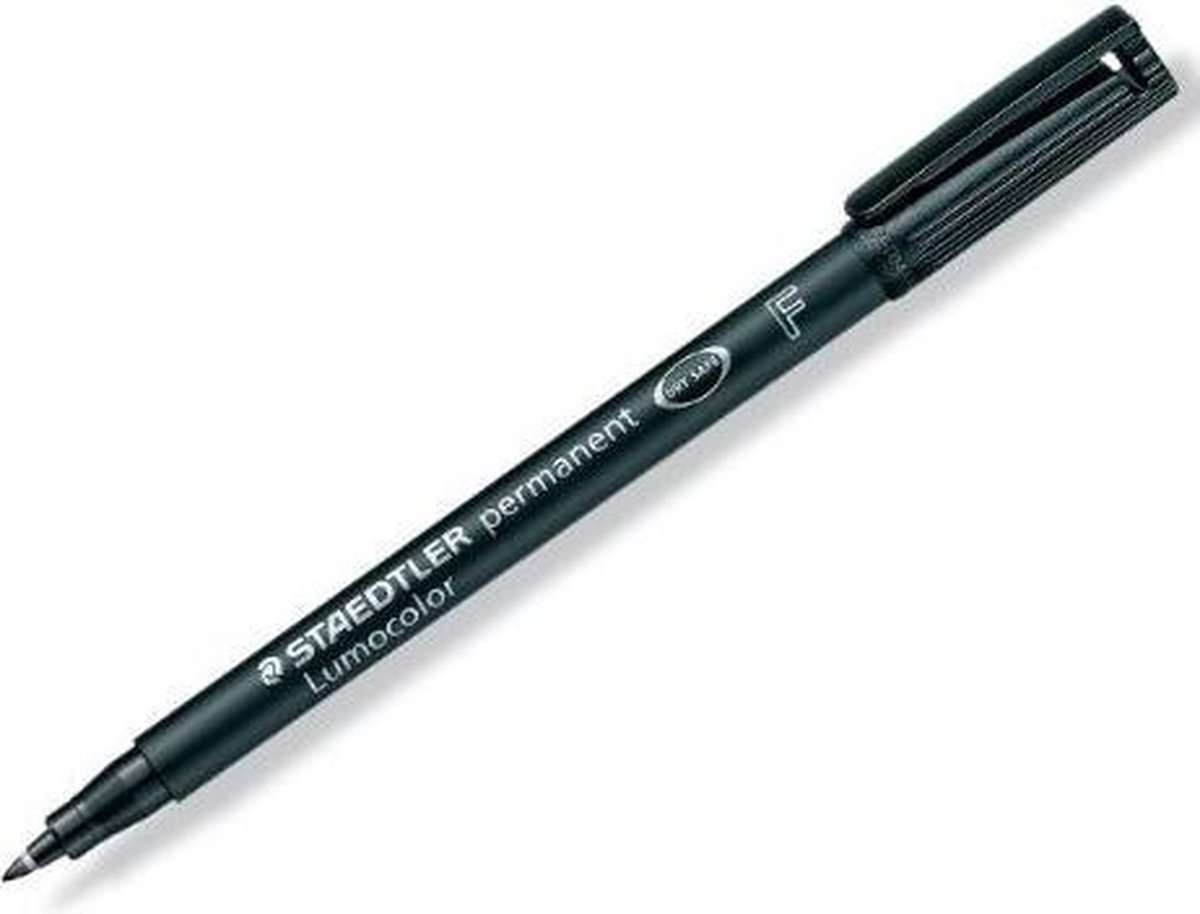 Staedtler Ohp-marker Lumocolor Permanent, Fijn 0,6 Mm - Negro