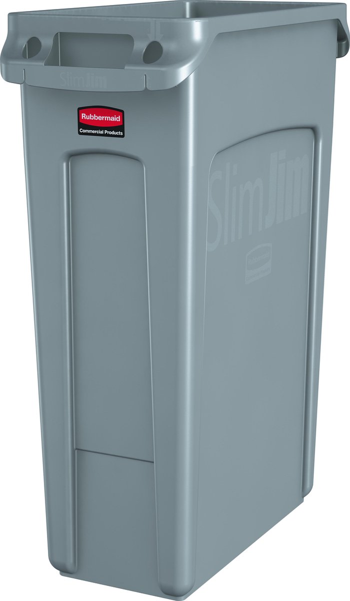 Rubbermaid Afvalcontainer Slim Jim, 87 Liter, - Grijs