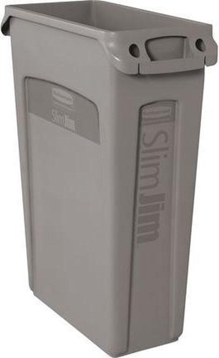 Rubbermaid Afvalcontainer Slim Jim, 87 Liter, - Grijs