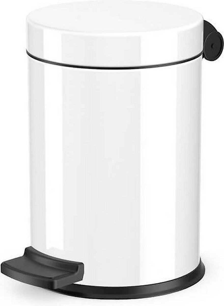 Hailo Pedaalemmer Voor Sanitair, 4 L, - Wit