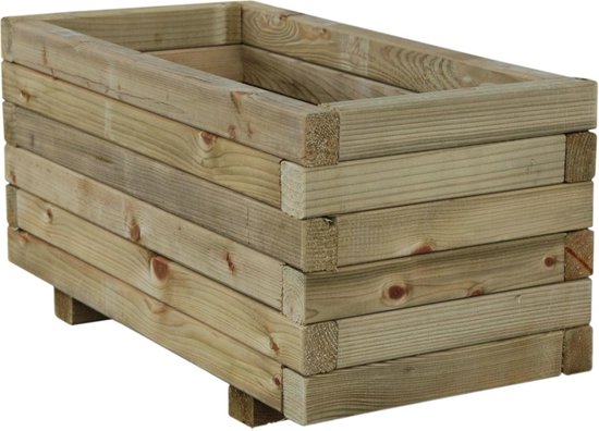 Intergard Houten Plantenbak 120cm Rechthoek - Bruin