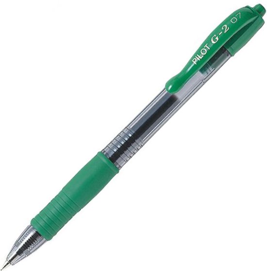 Pilot Roller Intrekbare Gelpen G-2 - Groen