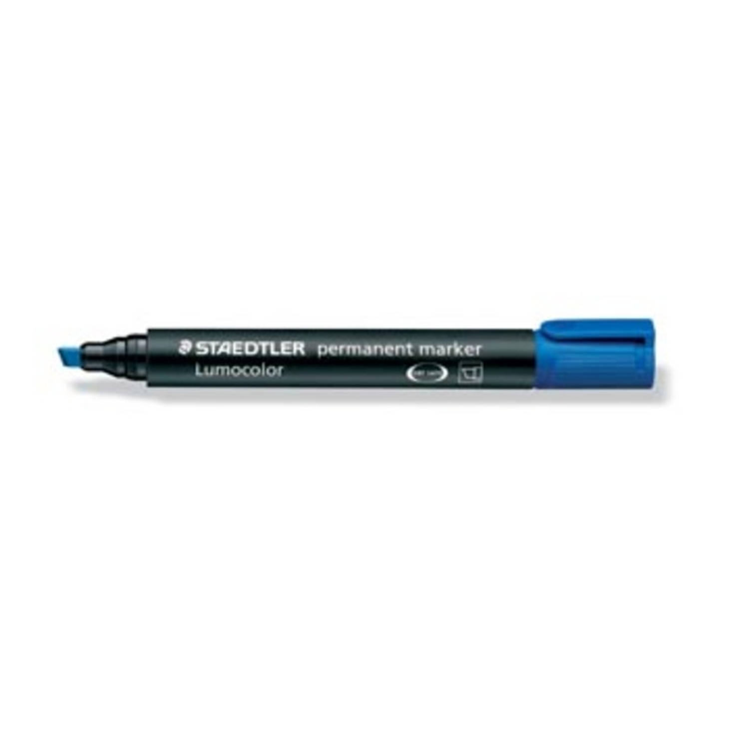 Staedtler Permanente Marker, Schrijfbreedte 2 - 5 Mm, Schuine Punt - Blauw