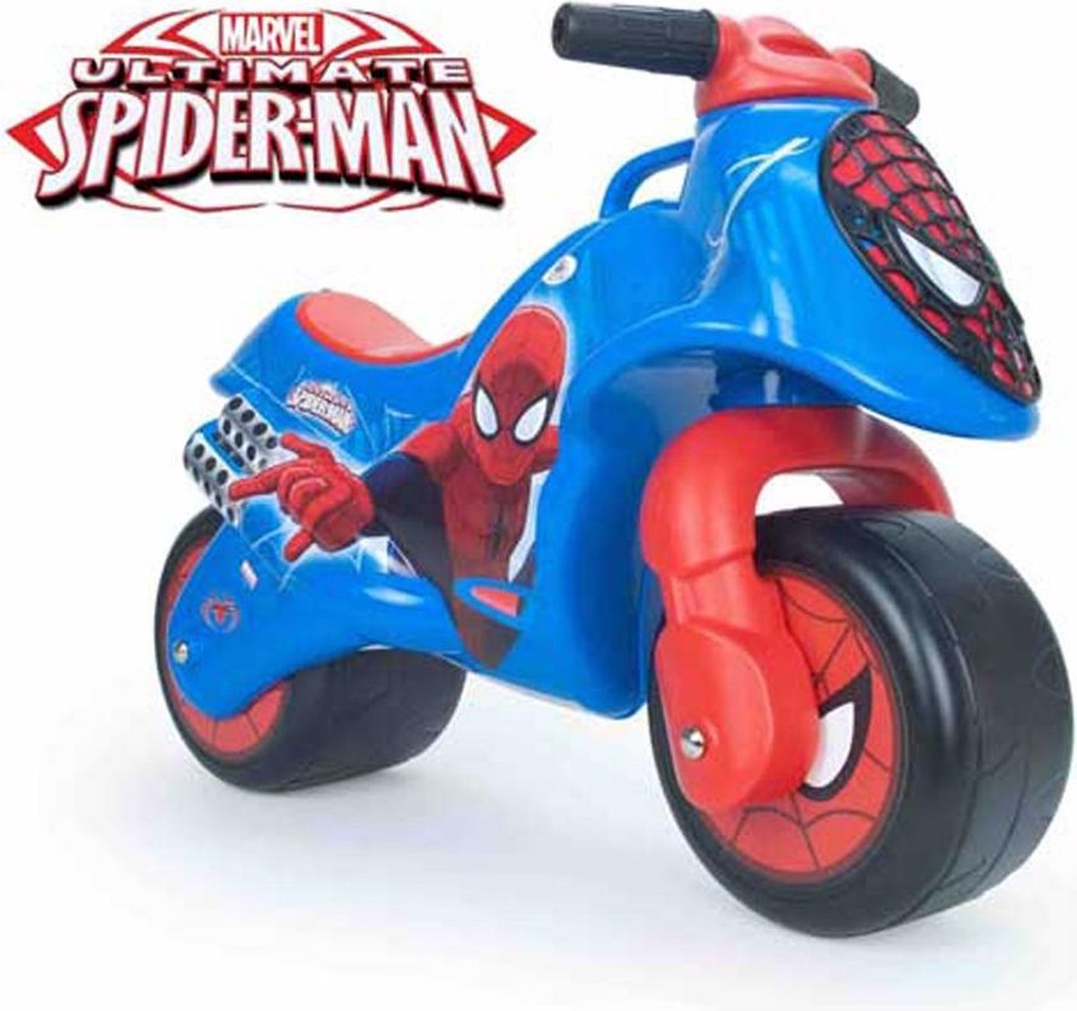 Injusa Loopmotor Neox Spider-man 69 Cm/rood - Blauw