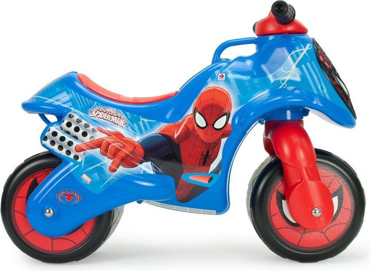 Injusa Loopmotor Neox Spider-man 69 Cm/rood - Blauw