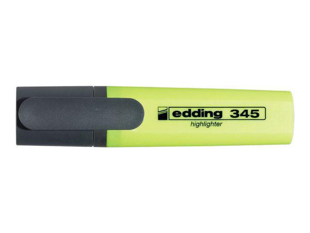 Edding Markeerstift 345, Doos Van 10 Stuks - Geel