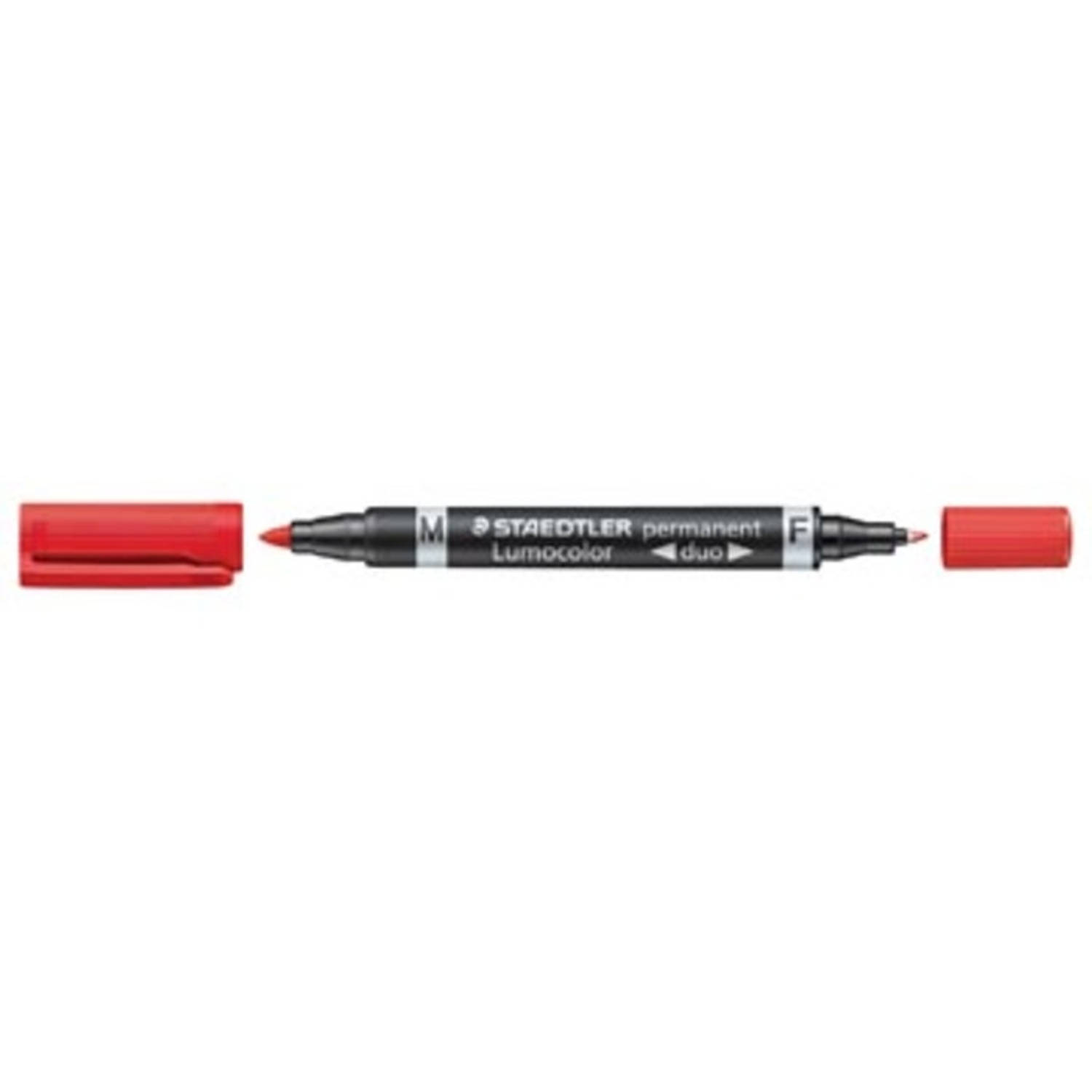 Staedtler Permanent Marker Lumocolor Duo - Rood