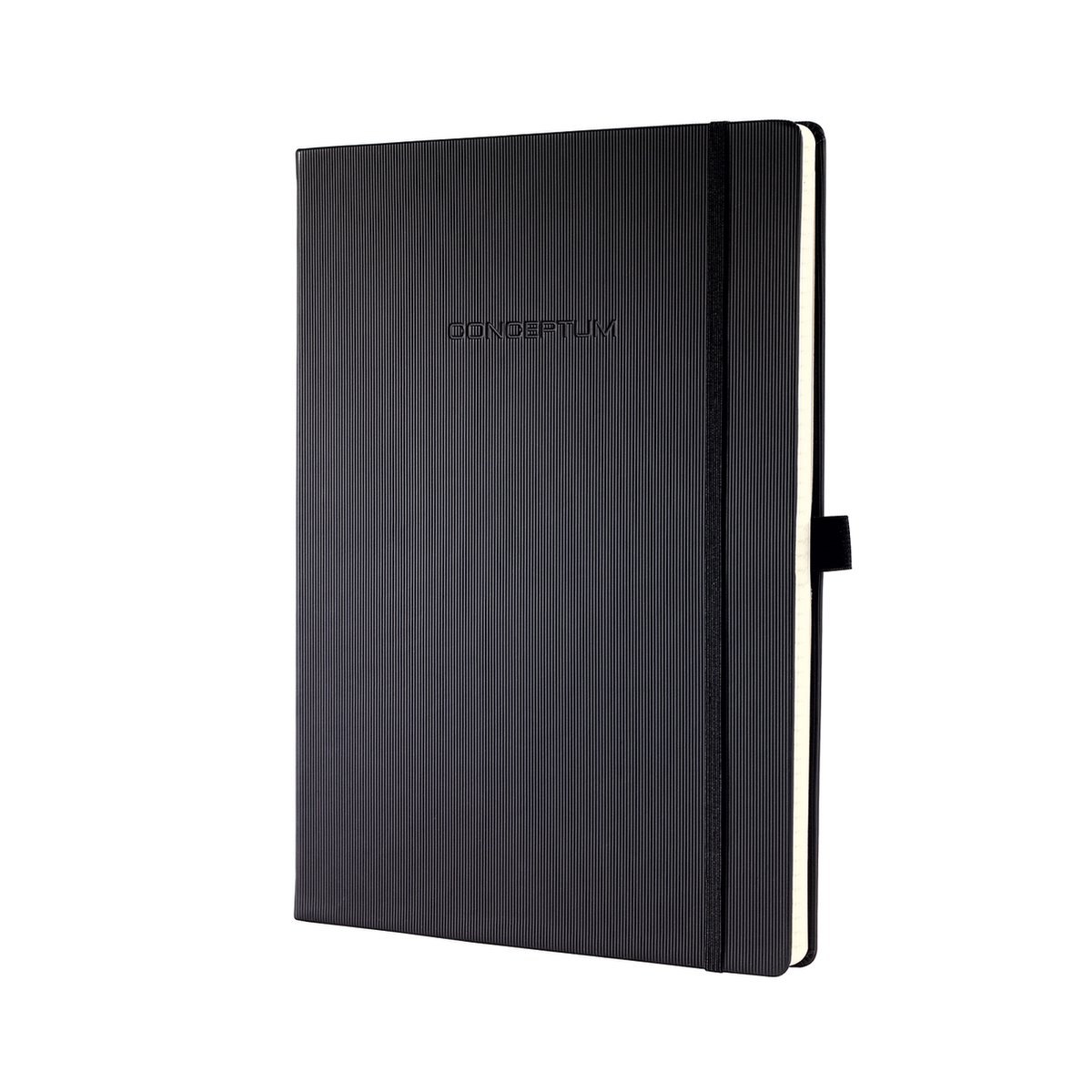 Sigel Notitieboek Conceptum Pure Hardcover A4+ Zwart Geruit - Wit