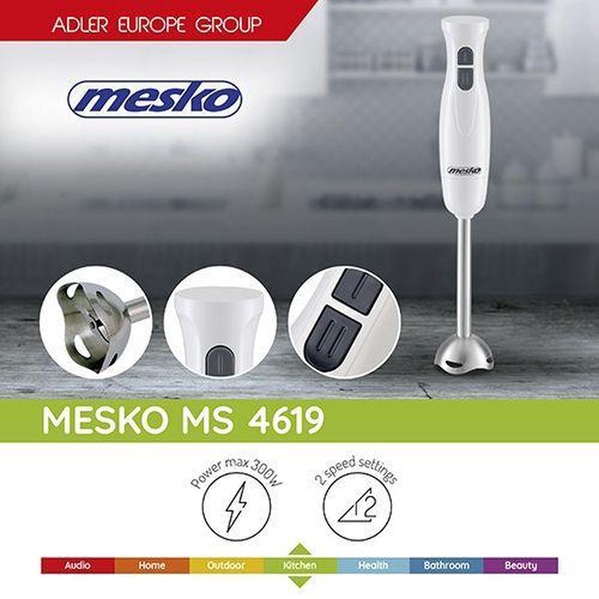 Mesko Ms 4619 Staafmixer
